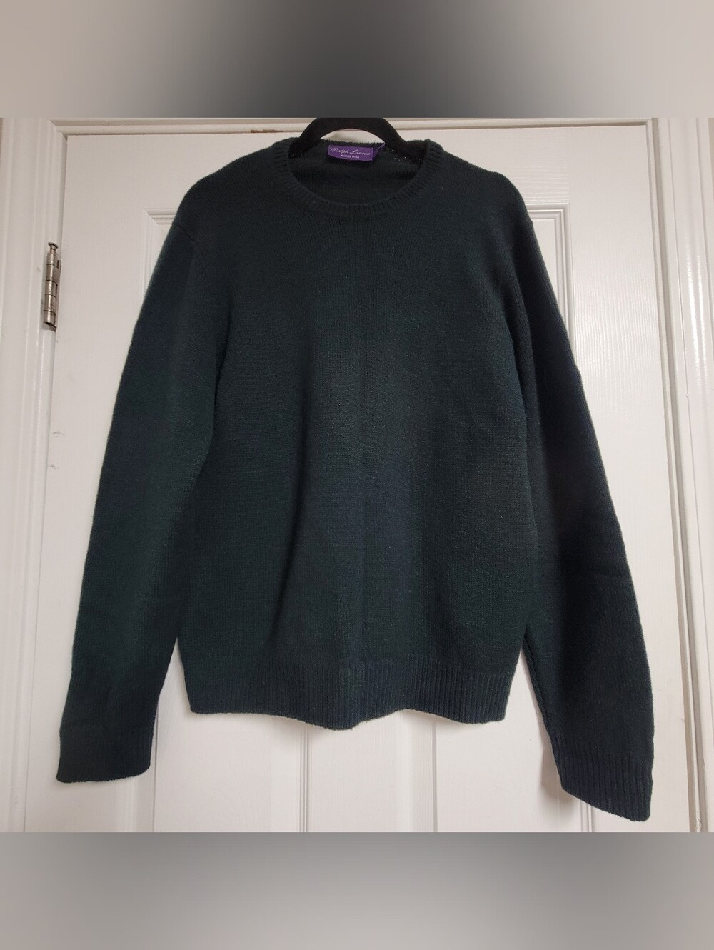 Ralph Lauren Purple Label Made In Italy Cashmere Sweater Size Medium.